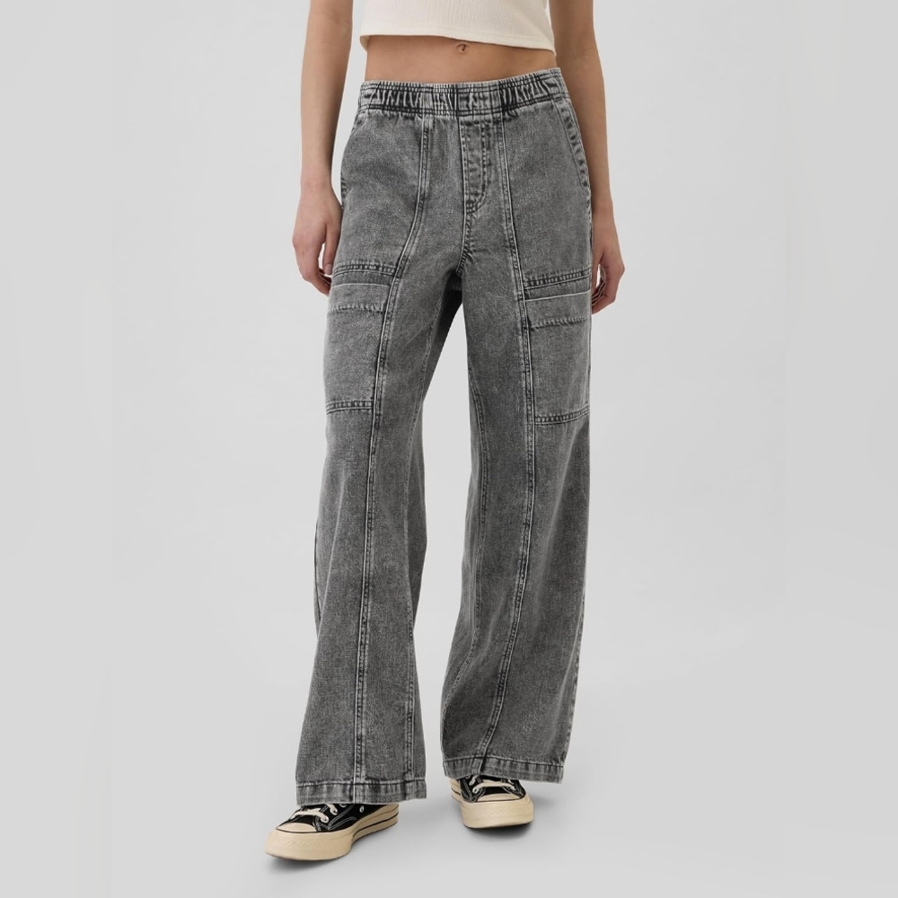 GAP Gray Wide Leg Jeans